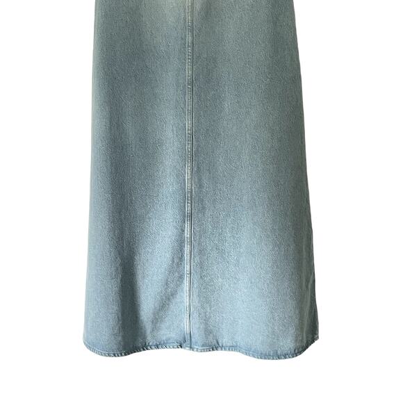 Mother Snacks Skirt The Sugar Cone Denim Maxi Sweet And Sour Light Wash Size 25 - Picture 8 of 13